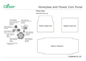 Honeybee and Flower Coin Purse_template_enのサムネイル