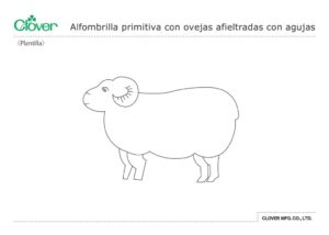 Primitive Sheep Needle Felt Mat_template_esのサムネイル