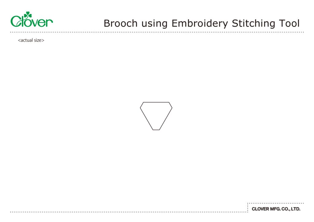 Flower Brooch using Embroidery Stitching Tool Home