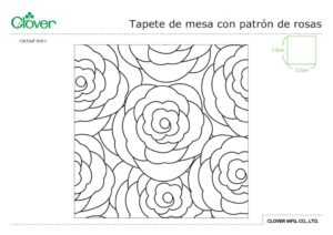 Rose Pattern Table Mat_template_esのサムネイル