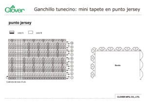 thumbnail of Tunisian_Crochet-Mini_Mat_Stocking_Stitch_template_es